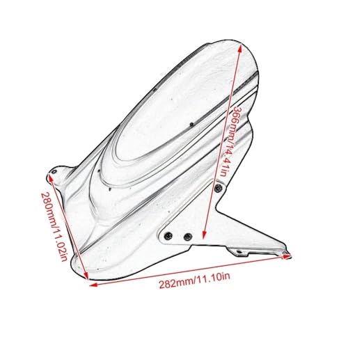 Kit garde-boue moto 650 pour stopper les projections de route - 6