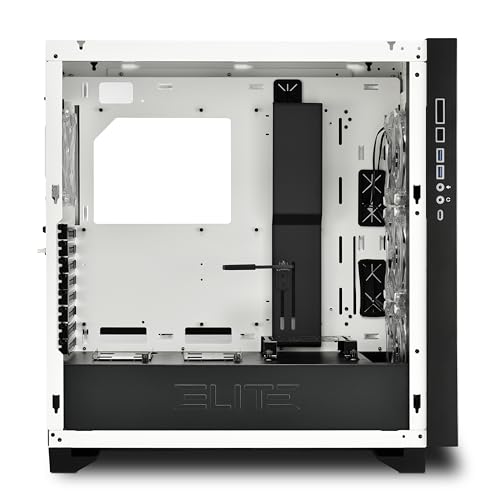 SHARKOON Elite Shark CA300T - erweitertes ATX / SSI EEB - ohne Netzteil - wei? - USB/Audio - Case PC - Immagine 3