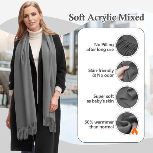 AURUZA Shawls and Wraps for Evening Dresses, Shawl Wraps Scarf for Women, Pashmina Shawls Wraps for Wedding2