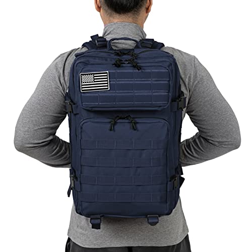 Image of QT&QY 45L Military Tactical Backpacks Molle Army Assault Pack 3 Day Bug Out Bag Hiking Treeking Rucksack
