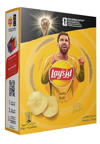 Lays Salt Potato Chips Pack of 12 x 21 gm