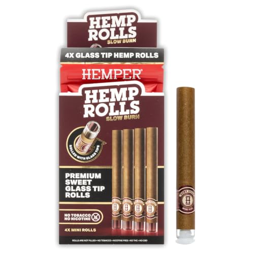 Hemper Mini Hemp Rolls with Glass Tips