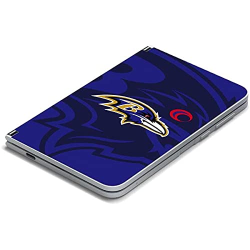 Skinit Tablet Decal Skin Compatible with Surface Duo - Officially Licensed NFL Baltimore Ravens Double Vision Design