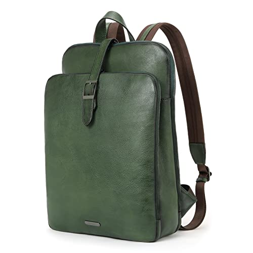 CLUCI Damen Rucksack Echtleder Groß Laptoptasche...