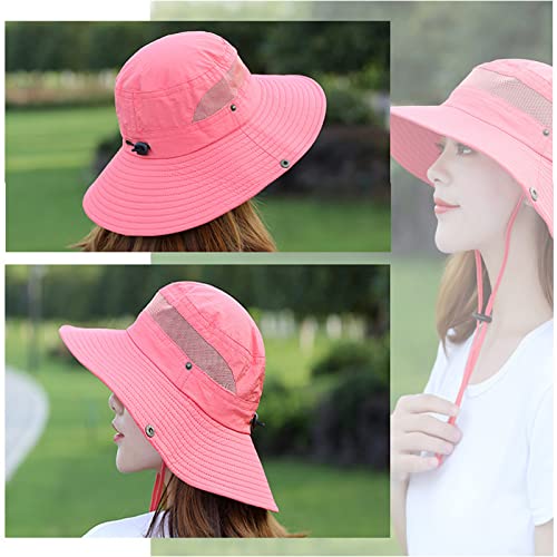 Outdoor Sun Hat Bucket Hats For Women Sun Protection Mesh Quick-Dry Cap Upf 50+ (Adjustable Size) #TOP2
