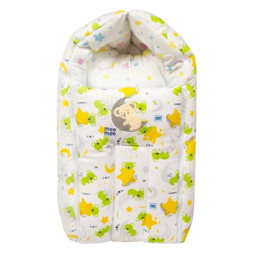 Image of Mee Mee 3 in 1 Baby Bed, Sleeping Bag & Carry Nest, Koala Bear Embroidery, Shearing Finish & Cotton Soft from Inside, Machine Washable & Portable Bassinet, 0M+, Green