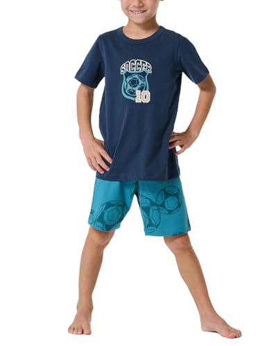 Schiesser Jungen Schlafanzug Set Pyjama kurz - 100% Organic Bio Baumwolle - Größe 92 bis 140