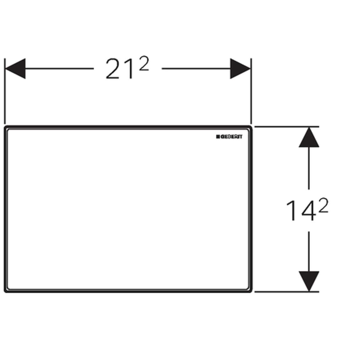 Geberit 115.087.00.1 cover plate Omega surf even cust spec