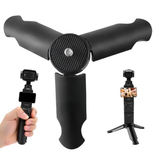 1 PCS Mini Trépied avec vis 1/4,Mini Trépied Vlog,Antidérapant Stabilisateur Appareil Photo Reflex Bureau Support de Table Compact Trépied pour DJI Pocket...