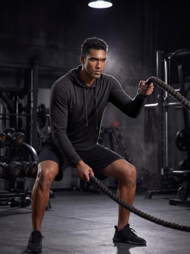 Image of Lexiart Mens Cotton Hoodies Pullover Sport Muscle Workout Shirts