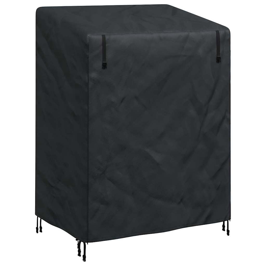 Knerpwd 210D Oxford Fabric Rectangular Outdoor Swing Cover Black 120 X 90 X 155 Cm, With Snap Closure For Garden Terrace Protection