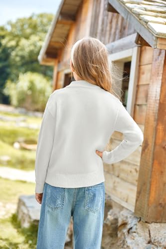 Image of GRACE KARIN Girls Knit Cardigan Sweater Zip Long Sleeve Kids School Uniform Fall Jacket Size 6-14