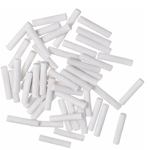 100Pcs White Rubber Eraser Refill.Replacement Sketch Erasers Mechanical Pencil Eraser Refills Suitable for School,Office Lovely and Attractive（ 5 * 25mm）