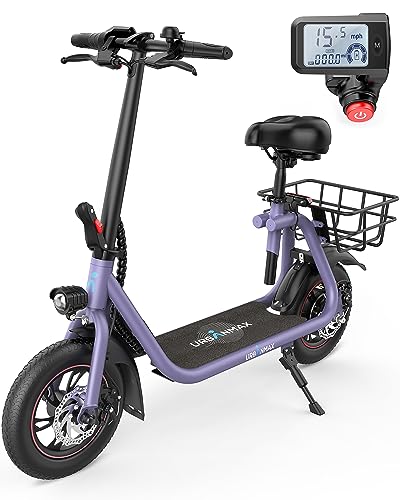 URBANMAX C1 Electric Scooter with Seat, 450W Powerful Motor up to 22...