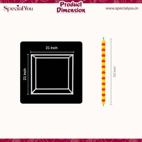 Image of SpecialYou White Cube Backdrop Stand for Decor, Ganpati Decoration Stand for Home, Decorations Stand for Backdrop for Pooja Room Decor Items, Ganapati Decoration Items for Home-6pcs