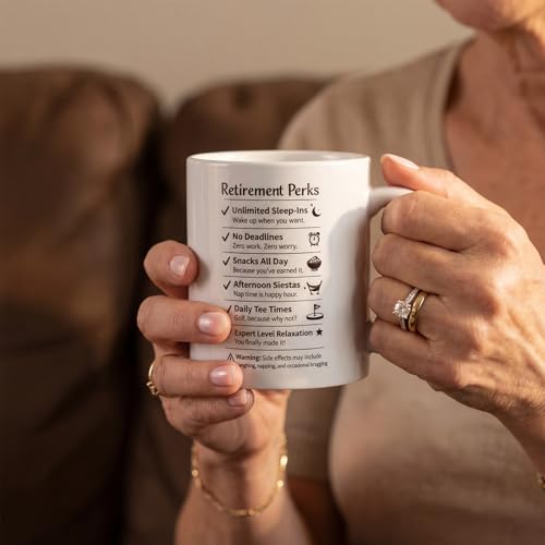 Taza de Cerámica Blanca para Jubilación 12 Oz miniatura 6