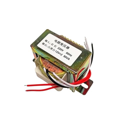 Transformateur monophasé 50W AC 220V vers double 12V pour alimentation électrique stable