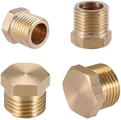Raccordi filettati Connettore rapido 1/8" 1/4" 3/8" 1/2" BSP Filettatura maschio Tubo in ottone Testa esagonale esterna Tappo terminale in ottone Raccordo accoppiatore Adattatore del connettore Conve