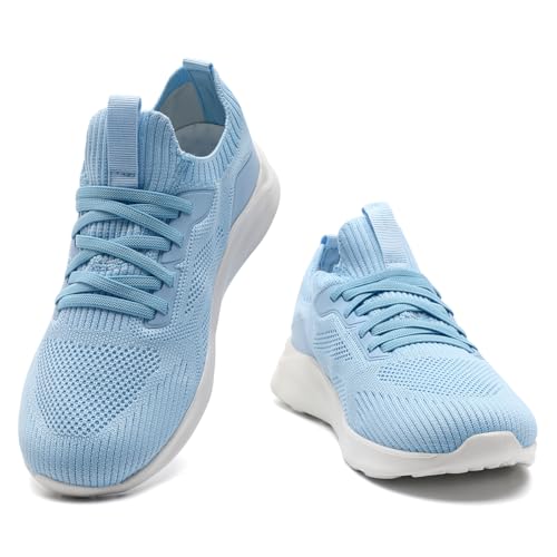 Image of DLWKIPV Womens Slip on Walking Tennis Shoes for Women Work Running Athletic Gym Sports Sneakers Lightweight Casual Shoe