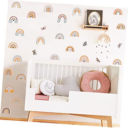 Stickers Muraux Arc-en-ciel Bébé Toyvian Décoration Murale Amovible Chambre Enfant Fille Garçon - 7