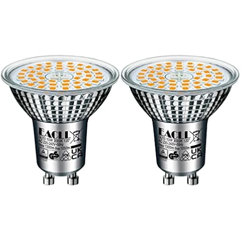 EACLL Bombillas LED GU10 Blanco Cálido 10W Cover