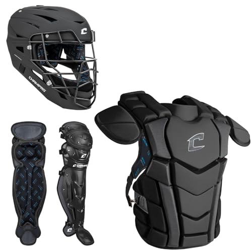 Champro Optimus Champion Plus Catcher's Kit, Youth, Black