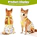CZMIYRPY 3 Pack Washable Dog Diapers Female with Suspenders Diaper for Dogs Reusable Dog Diapers Dog Period Panties for Doggie in Cycle (X-Small for Puppies)
