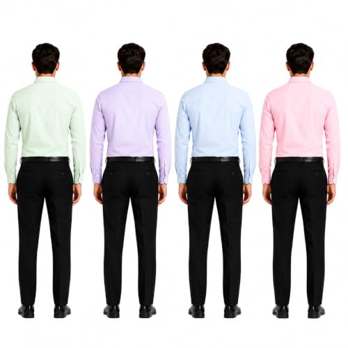 Image of Men's Solid Formal Shirt | Premium Cotton Rich Full Sleeves Shirt | Comfort Fit Office Wear Shirt with Single Chest Pocket | Stylish Casual & Formal Shirt for Men