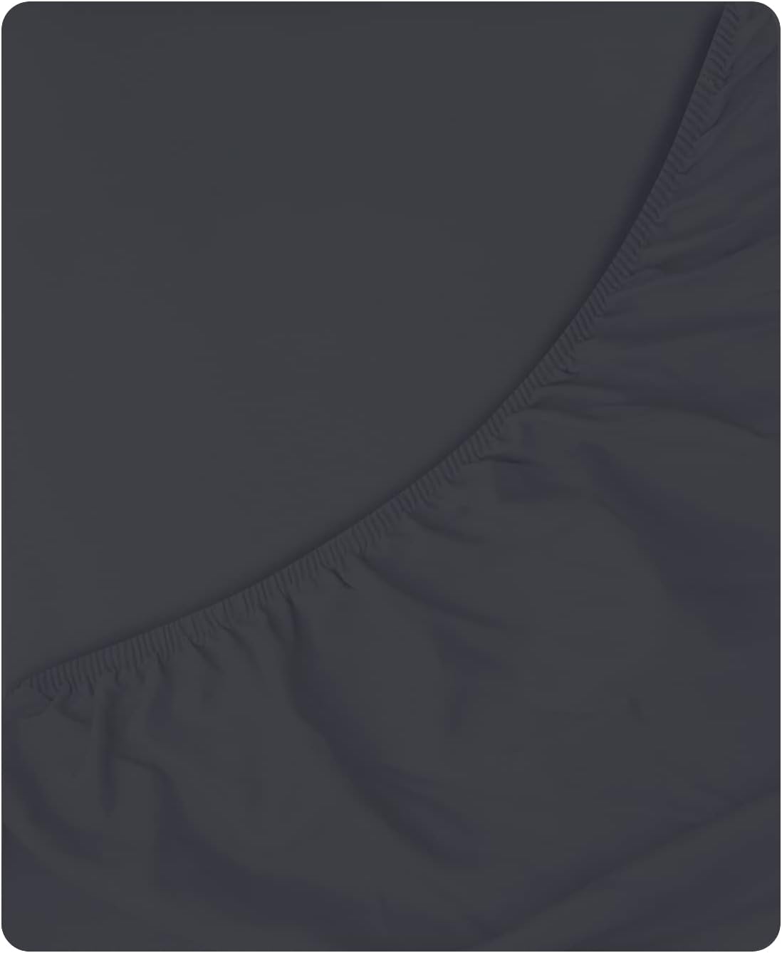 Infinitee Xclusives Fitted Sheet Twin Size – 1 Pc 39”x75” deep Pocket Dark Grey Twin Size Fitted Sheets only, Fitted Bed Sheets – Lightweight Soft Microfiber, Shrink and Fade Resistant Fitted Sheets : Home & Kitchen