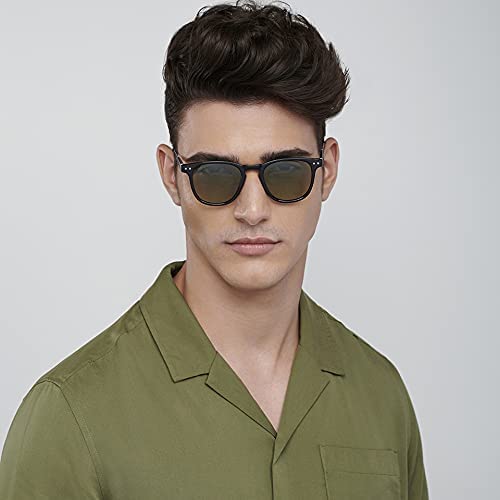 Image of Vincent Chase By Lenskart | Full Rim Round Stylish Sunglasses | Polarized and UV Protected | For Men and Women | Large | VC S14089