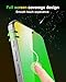jehezkel For iPhone 17 Air Privacy Screen Protector [Auto Dust Install] 6.5 inch Tempered Glass Full Coverage Anti-Blue Light Anti Spy No-Bubble Gradient Green Easy Installation[HD Clarity]