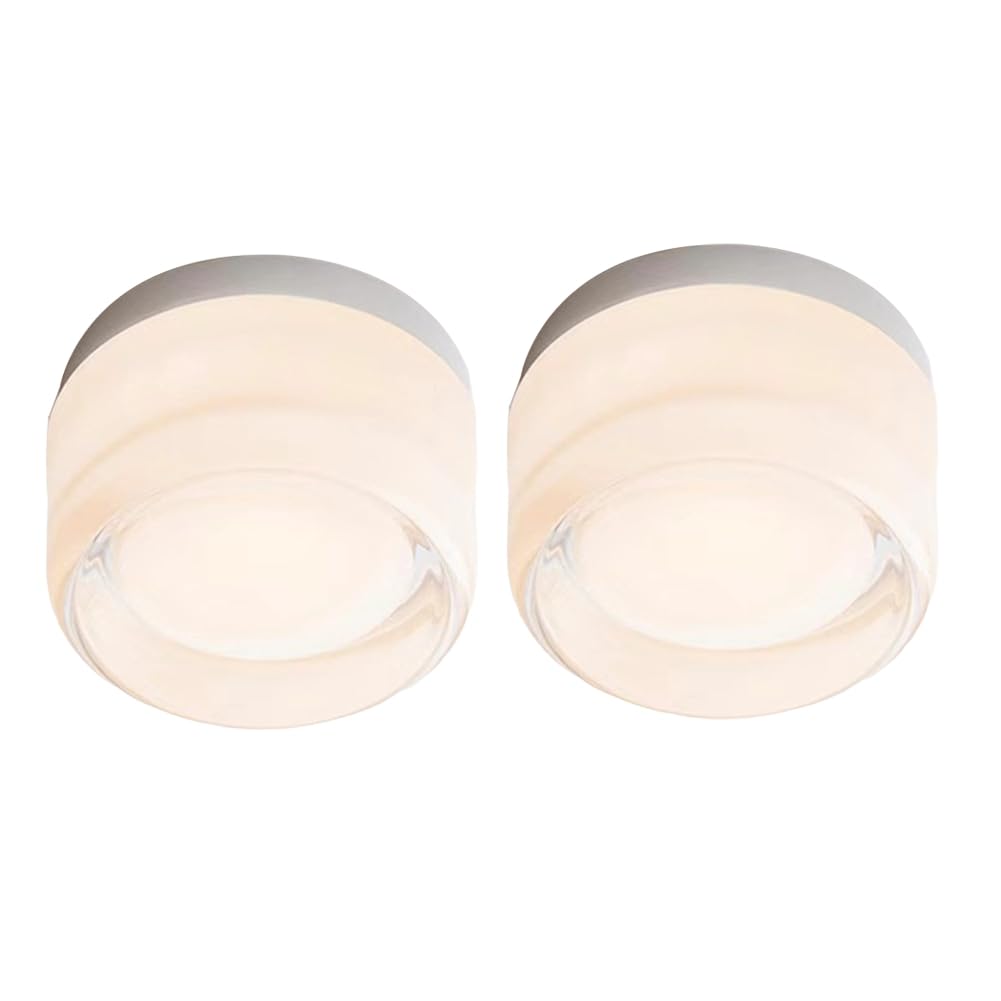 2 Lámparas de pared LED para sala de estar modernas con diseño cóncavo y luz de lujo