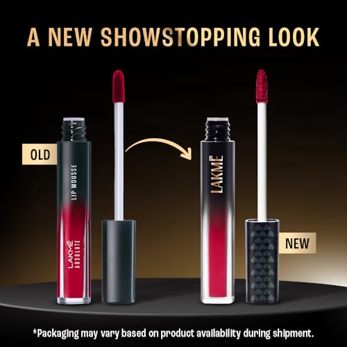 Image of LAKME LAKM Lakme Absolute Sheer Lip Mousse Lipstick 203 Plum Punch 4.6g (Pack of 2)