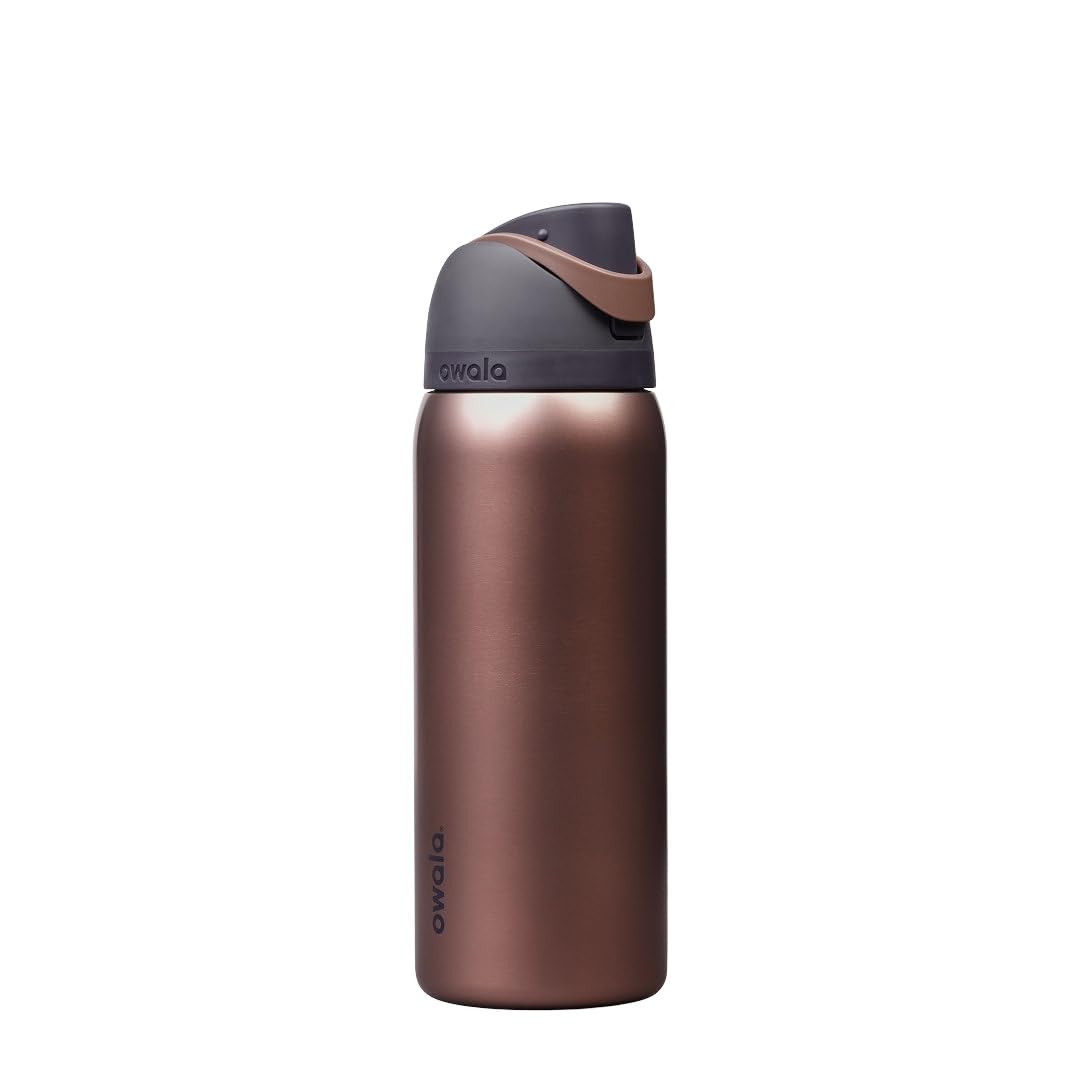 Owala FreeSip Stainless Steel Water Bottle 32 oz Desert Smoke
