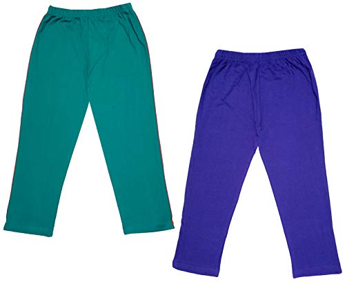 Image of indi weaves Girls Super Soft Cotton Solid Capri Pants Pack of 2