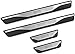 Produktbild NTUOO 4Pcs Auto Edelstahl Einstiegsleisten Kick Plates, für Peugeot 5008 SUV 2017 2018 2019 Protect TüRschweller Sill Scuff Willkommenspedal Schutzabdeckung Trimmstreifen, Car Styling Zubehör