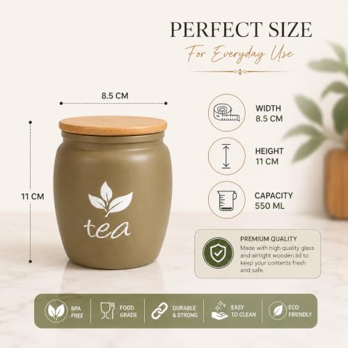 Image of Premium 3in1 Combo 1.8L Stainless Steel Electric Kettle with 360 Swivel Base & Light Indicator, with 2 Airtight Glass Tea, & Sugar Storage Jars, 550ml Each,Ideal for Home and Gifting