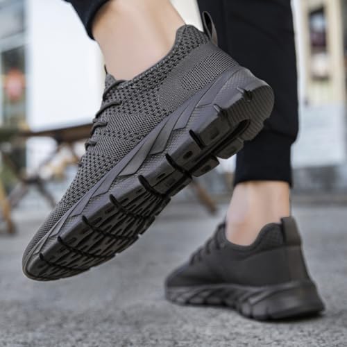 Men's Tennis Gym Shoes Running Sneakers Lightweight Walking Workout Gym Shoes for Outdoor Trail4