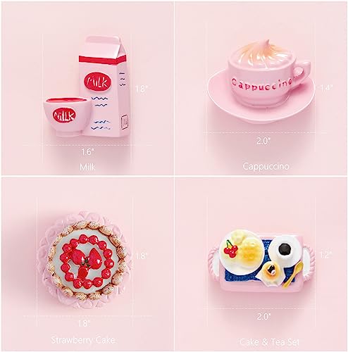 Imanes Decorativos Rectangulares Rosados Bonilve 4 Pcs miniatura 6
