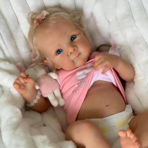 Muñeca Reborn Bebe Realista De Silicona 18 Pulgadas miniatura 1