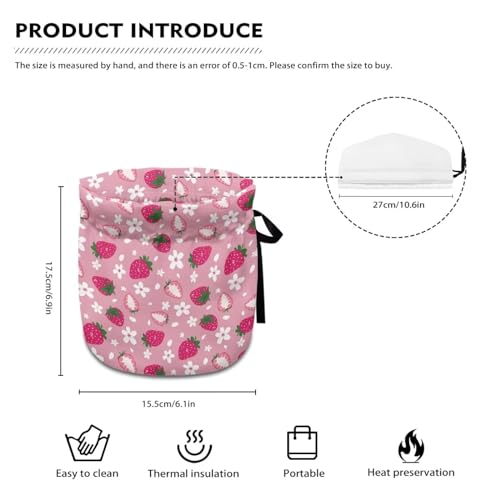 Image of Strawberry Tea Cozies for Teapots Tea Cosy Tea Cover Keep Warm Tea Pot Dust Cover Insulated Kettle Cover for Home Kitchen Decorative Accessories