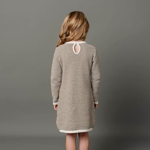 Hope & Henry Girls' Bow Detail Sweater Dress4