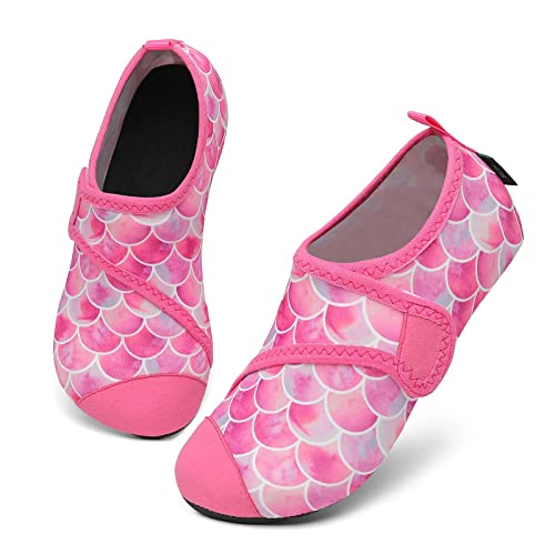 SAGUARO Badeschuhe Mädchen Aquaschuhe Kinder Schnelltrocknend Wasserschuhe...