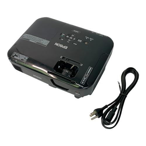 Image of Epson EX5210 3LCD Projector Portable 2800 ANSI Office HD HDMI Bundle Remote Control HDMI Cable Power Cable (Renewed)