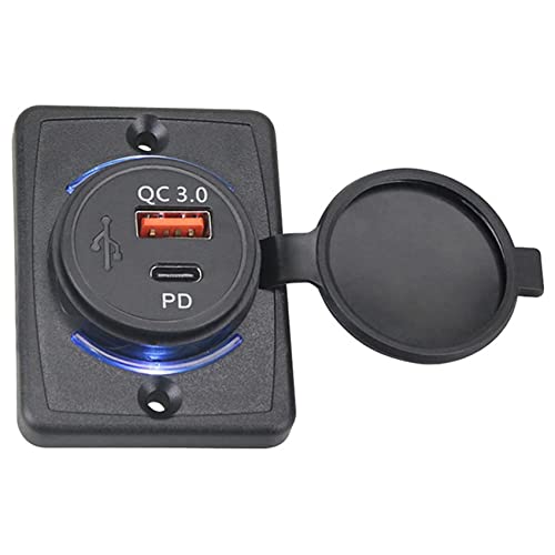Prise Chargeur Voiture 18W Quick Charge 3.0 Encastrable Haute Performance Bateau RV 10 Pcs