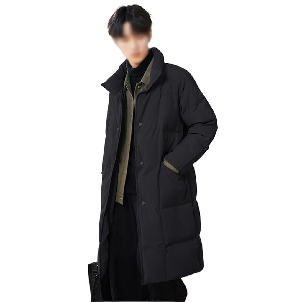 Fake Two Down Jackets In The Long Mens Winter Thick Warm Casual Coat Windbreaker Coat