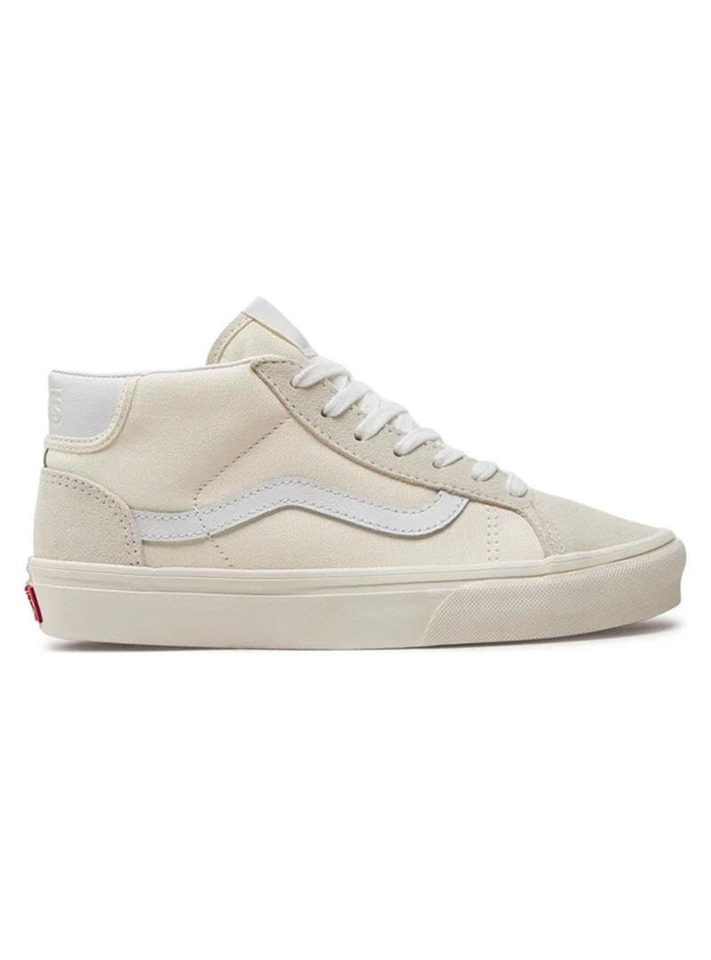 Vans Zapatilla Mujer Mid Skool 37 Beige