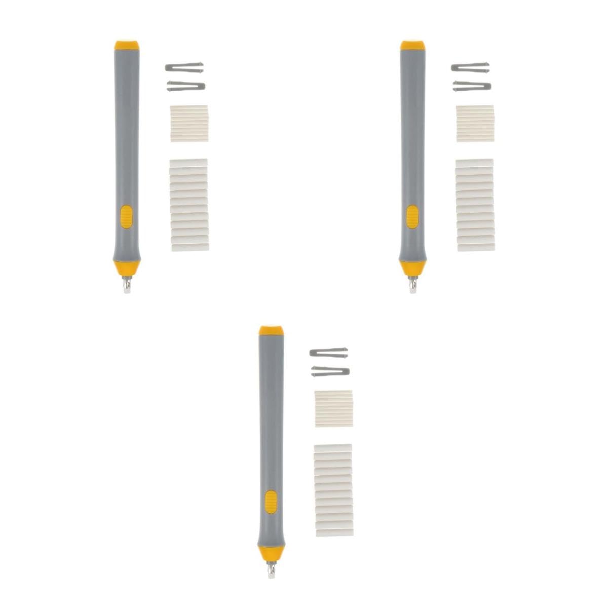3 Set gomma elettrica gomma da cancellare a batteria portatile da disegno elettrica cancellare per e materiale scolastico automatica AbS Grey