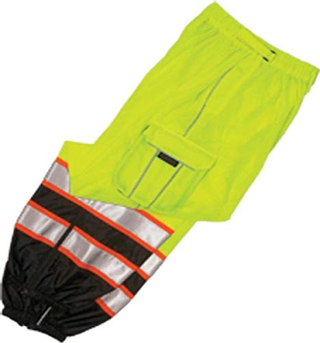 Kishigo 3118 Polyester Brilliant Series Mesh Pant, Fits Small and Medium, Lime