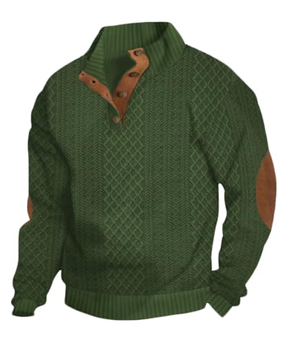 HARGLESMAN Men's Lapel Collar Pullover Sweater...